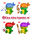 Kawaii TMNT Icons: FREE by Kiss-the-Iconist