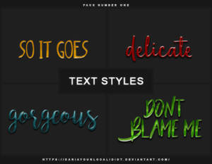 1 | TEXT STYLES PACK