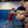 Tall SSBBW Wrestling (videos)