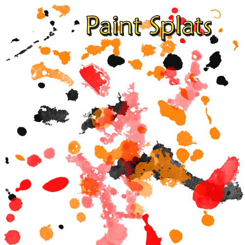 44 paint splatter brushes