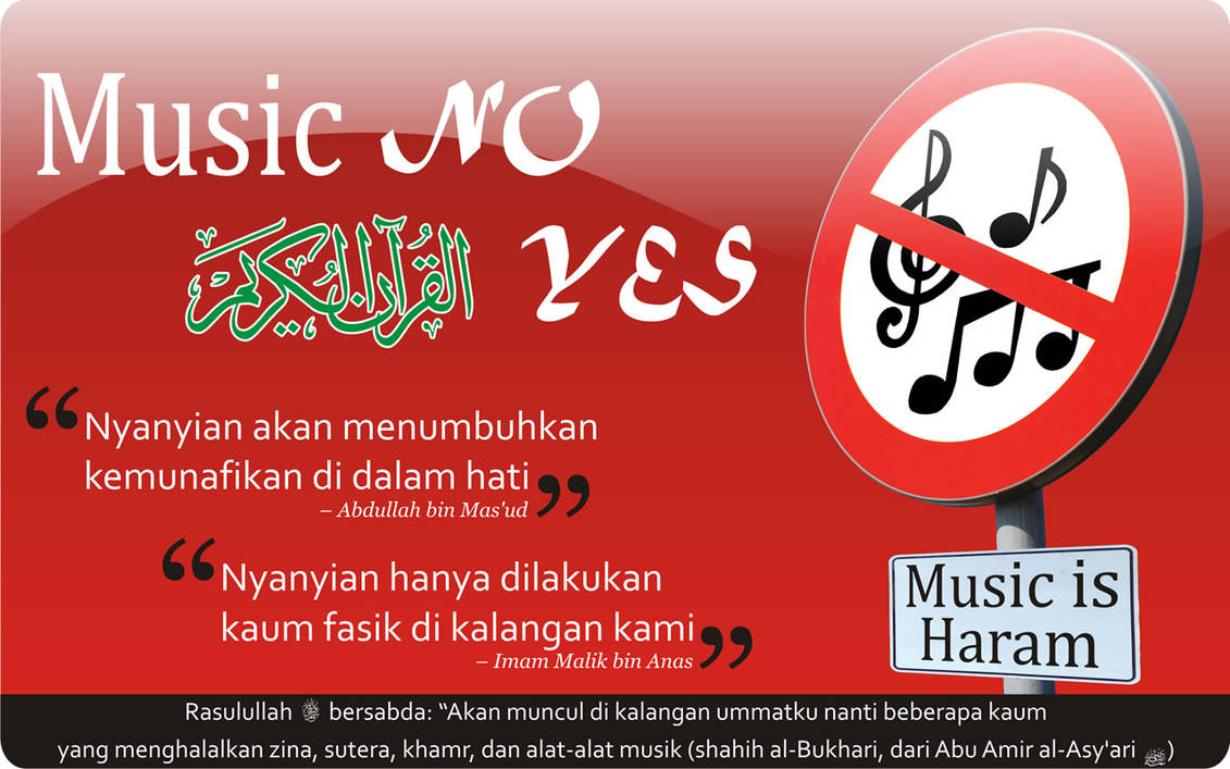 Music is Haram Islamic Wallpaper by wheeqo on DeviantArt
