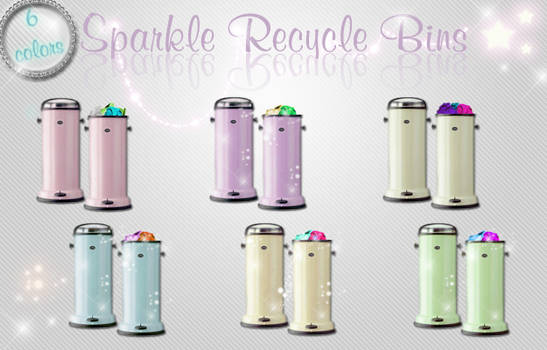 Sparkle Recycle Bins
