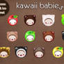 kawaii babies icons