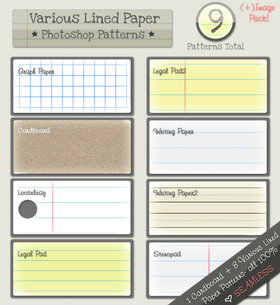 Lined Paper Patterns