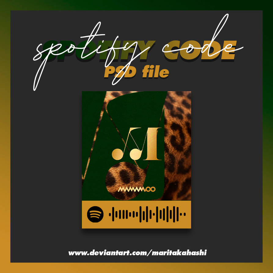 #01 PSD file - SPOTIFY CODE by MariTakahashi on DeviantArt