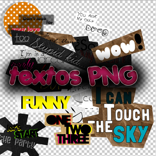 Textos PNG