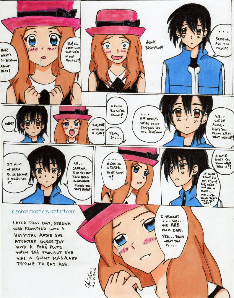 Ash and Serena's First Date XY059 by Kisarasmoon on DeviantArt.