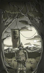 Samurai Warrior in forest