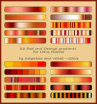 Red and Orange gradient pack for Ultra Fractal by Velvet--Glove