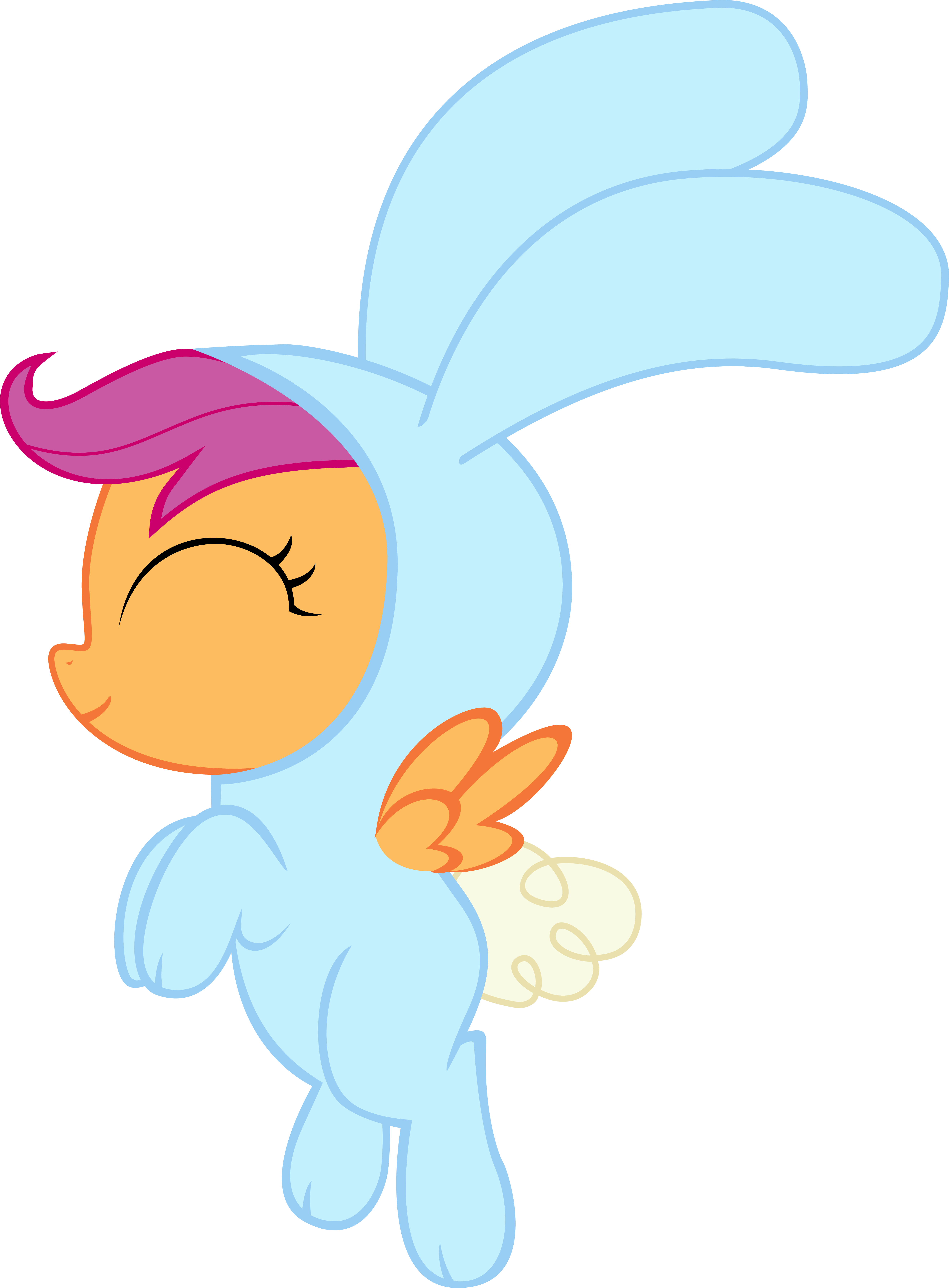 hopping scootaloo bunny