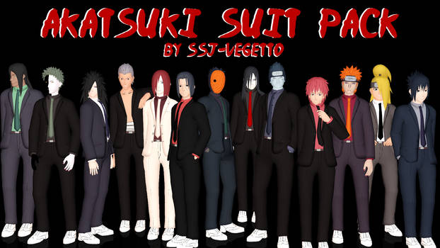 Akatsuki in Suits by SSJ-Vegetto