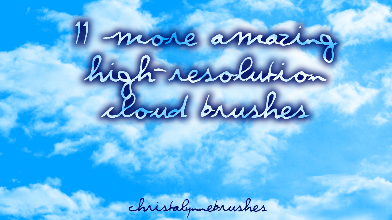 11 More High Res Cloud Brushes