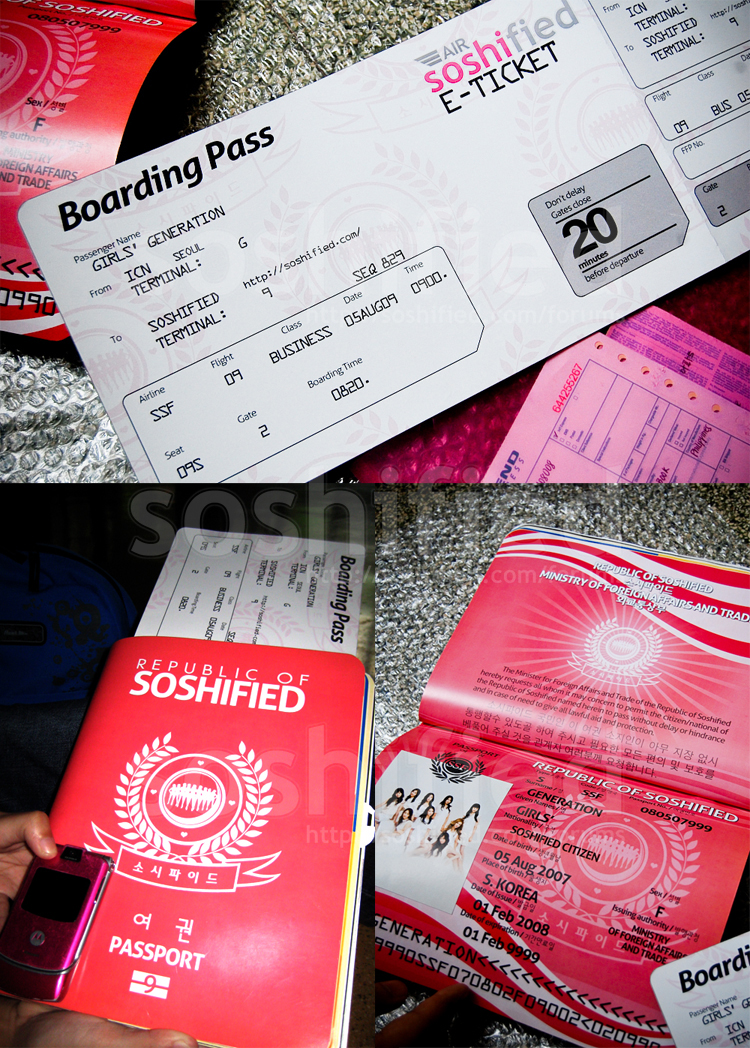 AIR soshified Plane Ticket