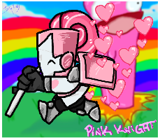 Castle Crashers - Pink Knight Doodle by tentenswift on DeviantArt