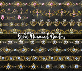 Gold Diamond Borders PNG Clipart