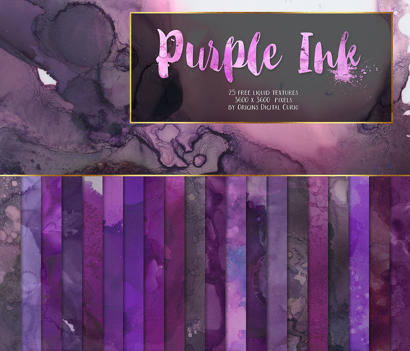 Purple Ink Texture Pack