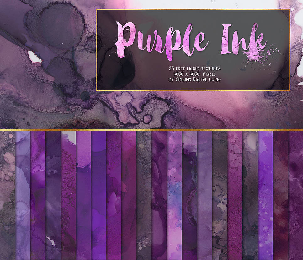 Purple Ink Texture Pack by DigitalCurio on DeviantArt