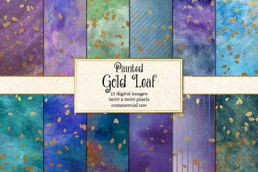 Painted Gold Leaf Backgrounds