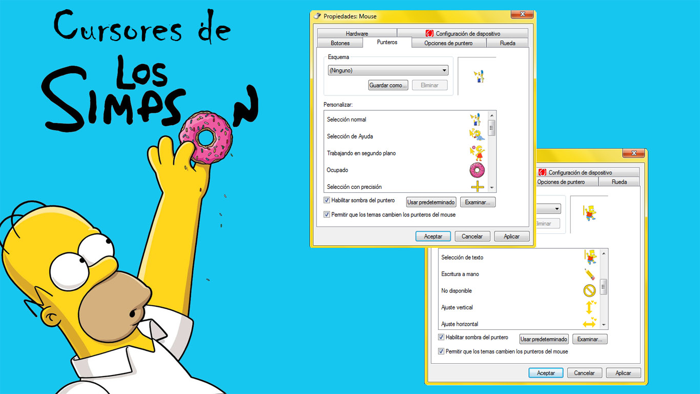 Cursores-Los Simpson