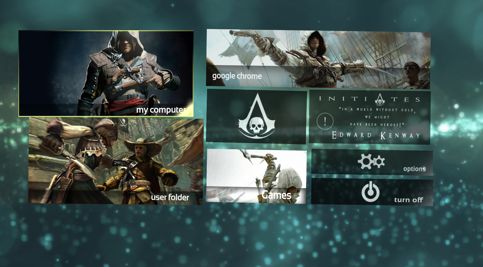 AssassinsCreedIV 1.00 RainmeterSkin