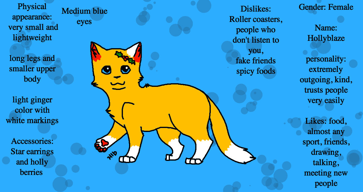 Holly Ref sheet by Hollygoesmeow on DeviantArt