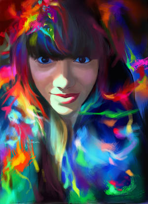 Rainbow Self Portrait by Elleon12