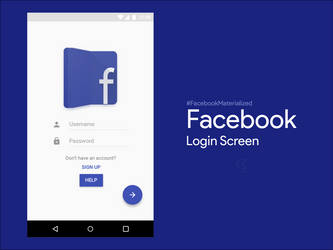 Facebook materialized - Login Screen(AI available)