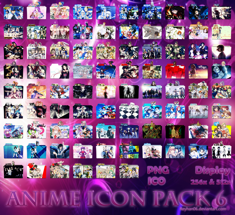 Anime Icon Pack 6 by Reyhan06 on DeviantArt