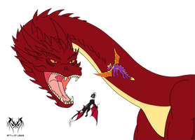 Collab-Spyro and Cynder vs Smaug