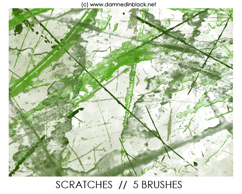 PHOTOSHOP BRUSHES : scratches