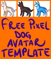 Pixel Dog Avatar Template
