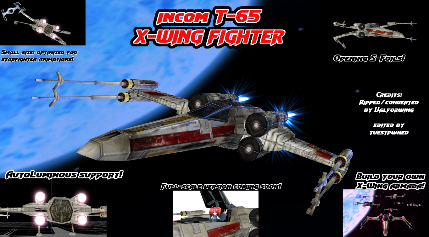 (MMD) X-Wing v1.0 Model Download