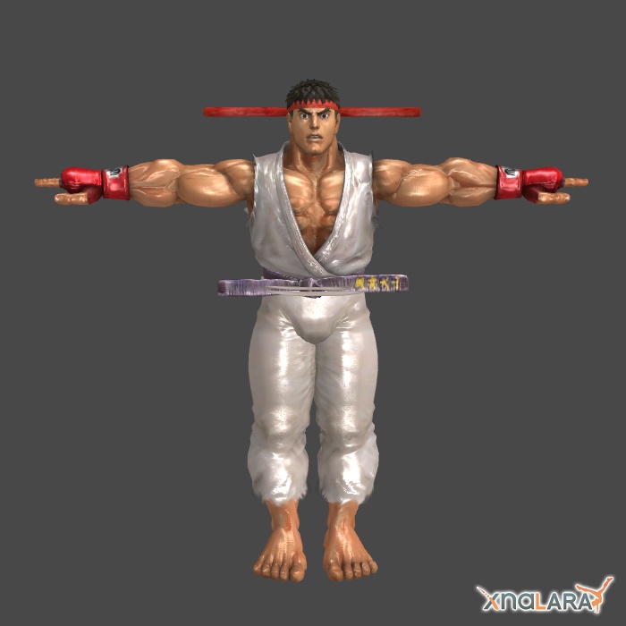 Ryu 1p outfit for XNALara