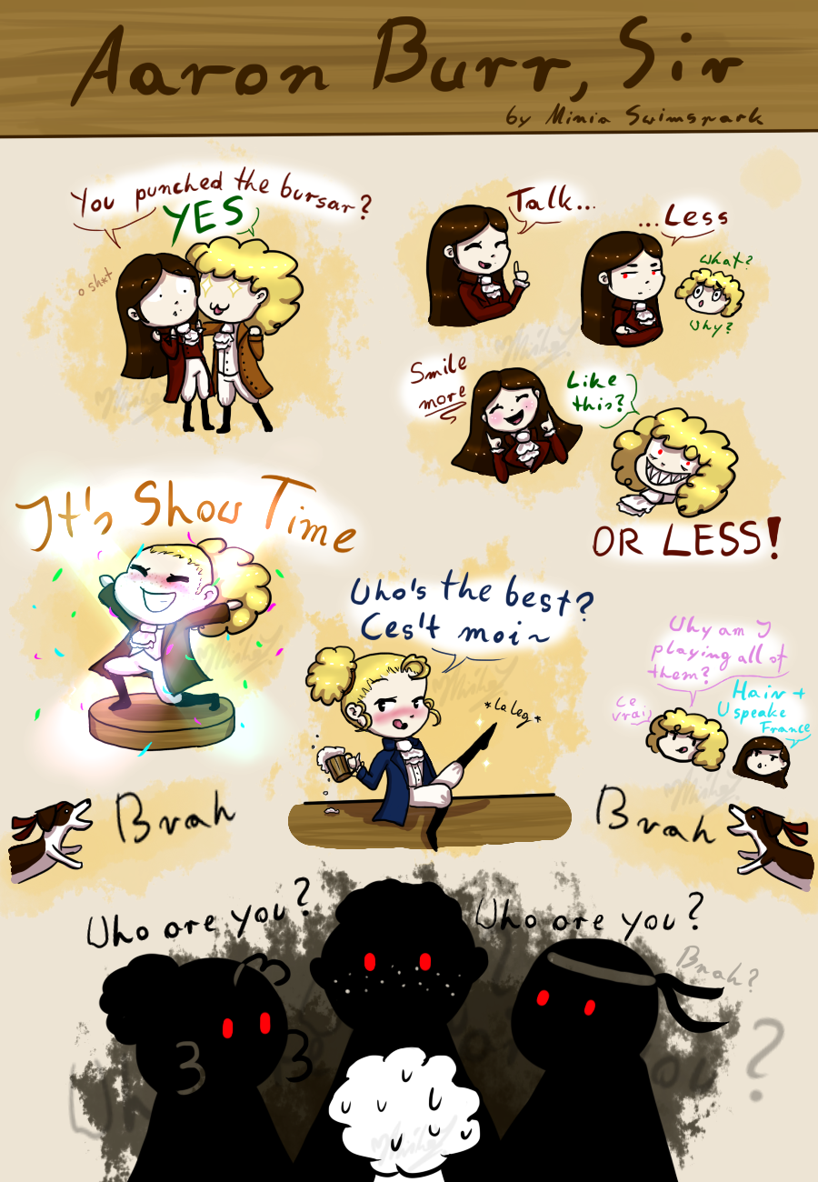 Minialton - Aaron Burr, Sir by DotThePixieKing on DeviantArt
