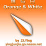 Orange and White