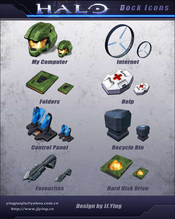 HALO Dock Icons