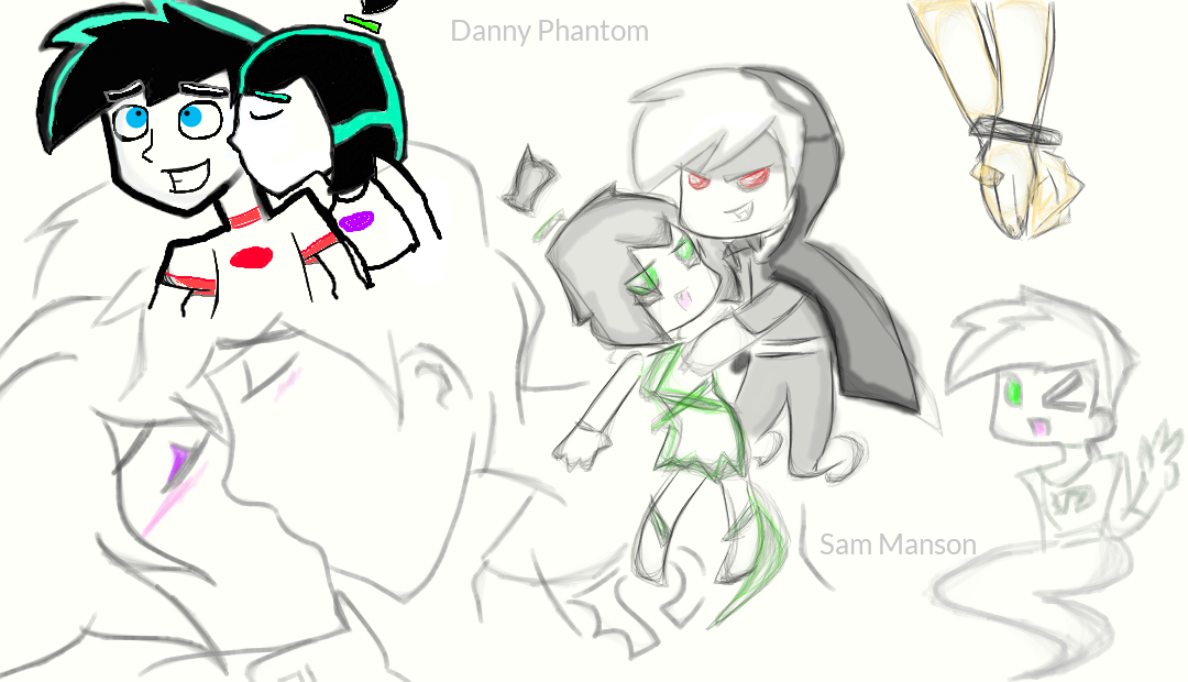 Danny Phantom and Sam Manson by LexAngel33 on DeviantArt