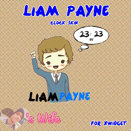 Liam Payne clock Skin XWidget