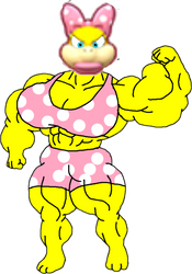 Wendy the muscular koopaling by miguelsilva12