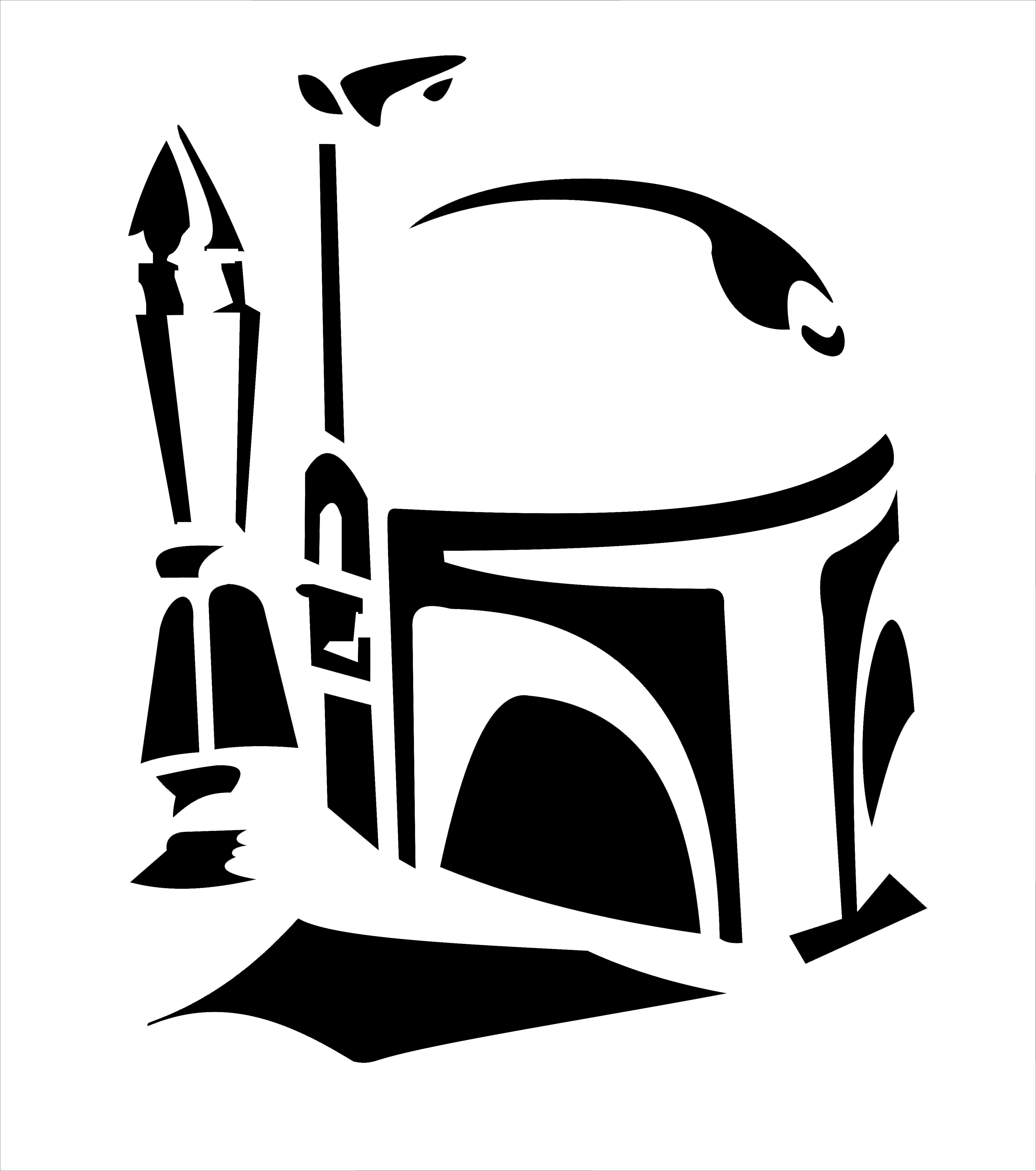 Boba Fett Symbol Stencil: Perfect Custom Stencil Design for Fans
