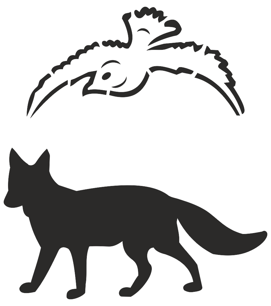 fox bird stencil by silver2012 on deviantart