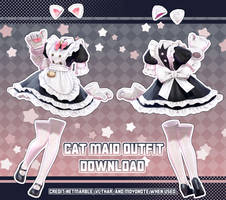 [MMD] Cat Maid Outfit + Download