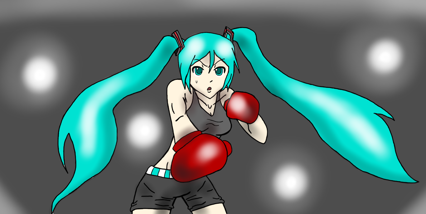 Miku Boxing by OkamIAmaterasu01 on DeviantArt