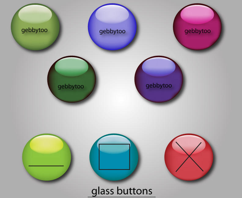 Labelled Window Buttons Glass Window Buttons by gebbytoo on DeviantArt