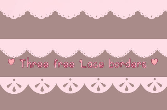 Three free Lace borders