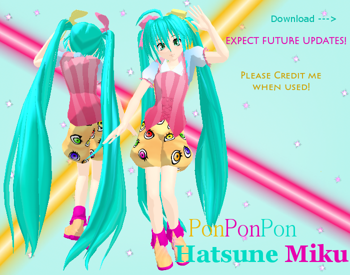 MMD PonPonPon Hatsune Miku DL by Akiiza-sama on DeviantArt