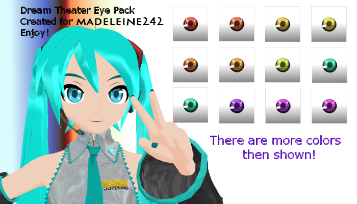 Dreamy Theater Eye Texture Pack MMD