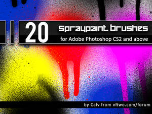 20 'Spraypaint' Brushes