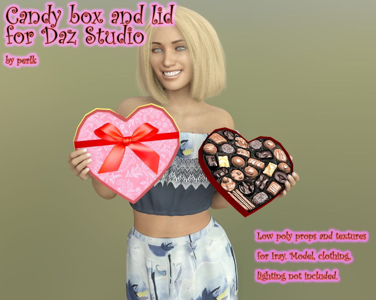 Heart Candy prop for Daz Studio