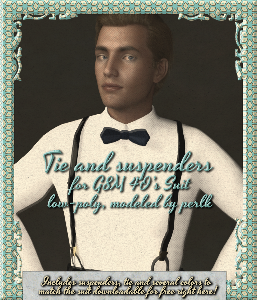 40s Suit Suspenders and Tie by perlk on DeviantArt